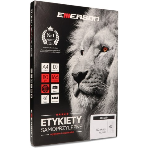 Etykieta A4 48,5x25,4mm 040 EMERSON Etykieta A4 48,5x25,4mm 040 EMERSON
