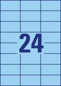 Etykieta A4 niebieska (100arkuszy) 70x37mm 3449 AVERY ZWECKFORM