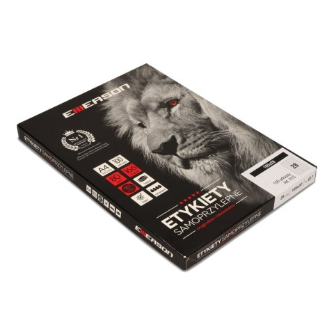 Etykiety A4 białe (100ark) 20x105mm nr.013 EMERSON eta4020x105w Etykiety A4 białe (100ark) 20x105mm nr.013 EMERSON eta4020x105w