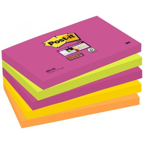 Bloczki 3M POST-IT 76x127mm KAPSZTAD 5x90k Super Sticky 70005253318 Bloczki 3M POST-IT 76x127mm KAPSZTAD 5x90k Super Sticky 70005253318