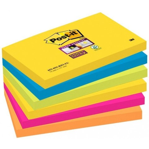 Bloczki 3M POST-IT 76x127mm RIO 6x90k Super Sticky 70005251320 Bloczki 3M POST-IT 76x127mm RIO 6x90k Super Sticky 70005251320