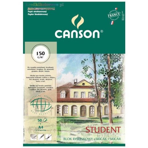 Blok rysunkowy z fakturą A4 50k 150g STUDENT 400084732 Blok rysunkowy z fakturą A4 50k 150g STUDENT 400084732