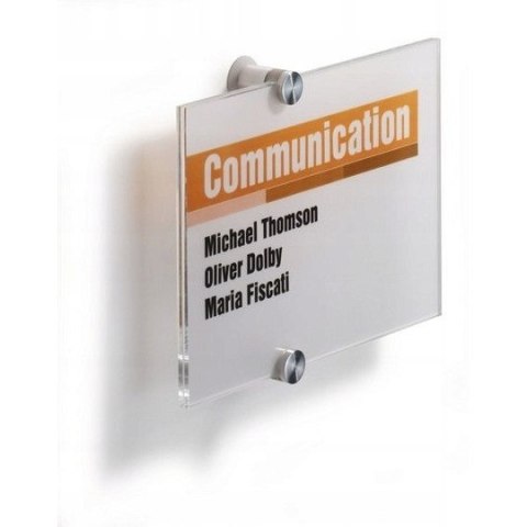 Tabliczka informacyjna DURABLE przydrzwiowa A5 210x148 przezroczysta 482319 CRYSTAL SIGN Tabliczka informacyjna DURABLE przydrzwiowa A5 210x148 przezroczysta 482319 CRYSTAL SIGN