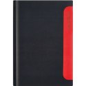 Kalendarz A5 NOTE książkowy (NT3), 12 czarny linea / czerwony TELEGRAPH