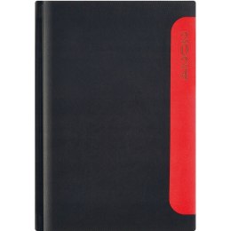 Kalendarz A5 NOTE książkowy (NT3), 12 czarny linea / czerwony TELEGRAPH