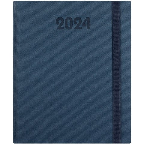 Kalendarz A5 PLUS książkowy (U3), 05 granat teksas TELEGRAPH Kalendarz A5 PLUS książkowy (U3), 05 granat teksas TELEGRAPH