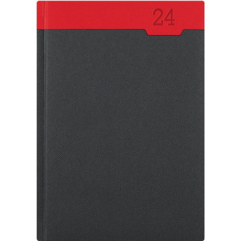 Kalendarz B5 CLASSIC książkowy (C2), 18 grafit teksas TELEGRAPH Kalendarz B5 CLASSIC książkowy (C2), 18 grafit teksas TELEGRAPH