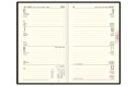 Kalendarz A6 Notesowy CLASSIC (C4), 18 czerwony linea/ naklejka laminat TELEGRAPH