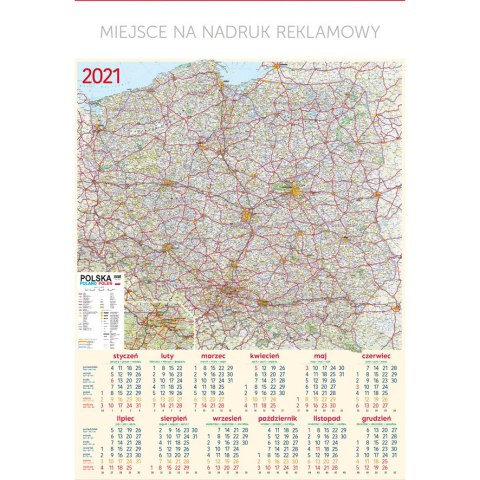 Kalendarz Plakatowy B1, P22 - 67x98cm TELEGRAPH Kalendarz Plakatowy B1, P22 - 67x98cm TELEGRAPH