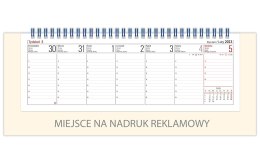 Kalendarz biurowy stojący poziomy VOYAGER (H4k) - krem 268x97 mm TELEGRAPH