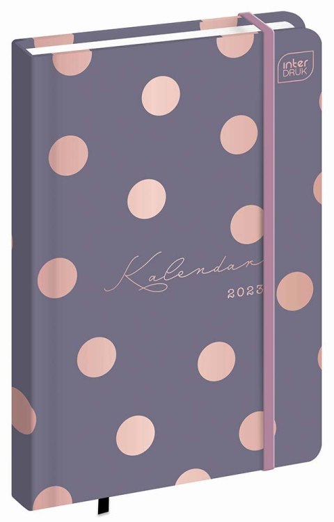 Kalendarz książkowy A6 192 Metallic Dots INTERDRUK Kalendarz książkowy A6 192 Metallic Dots INTERDRUK