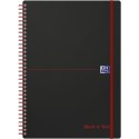 Kołonotatnik A4 70k krata PP OXFORD Black"n"red 400047654