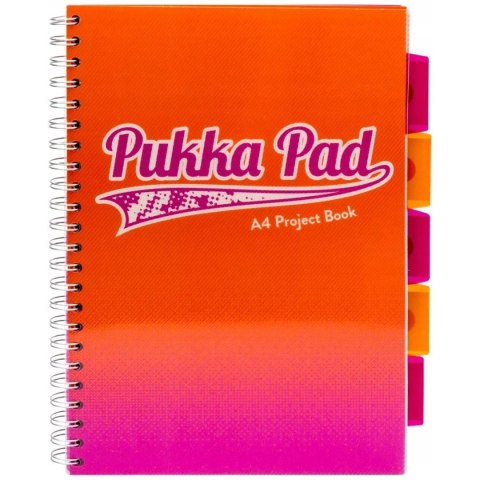 Kołozeszyt A4 kratka pomarańczowy PROJECT BOOK FUSION 8410-FUS PUKKA Kołozeszyt A4 kratka pomarańczowy PROJECT BOOK FUSION 8410-FUS PUKKA