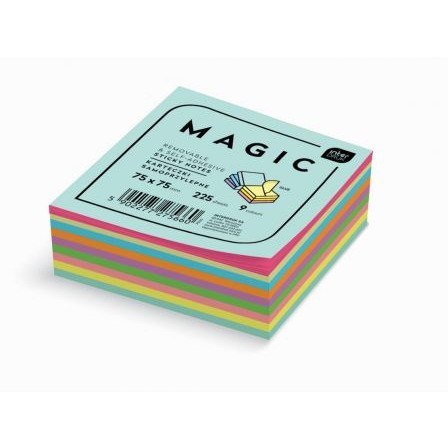 Karteczki samoprzylepne 9x75x75 MAGIC CUBE 225 INTERDRUK Karteczki samoprzylepne 9x75x75 MAGIC CUBE 225 INTERDRUK
