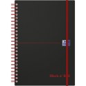 Kołonotatnik A5 70k krata PP OXFORD Black"n"red 400047656