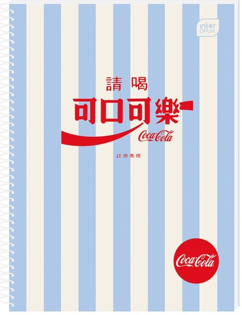 Kołozeszyt A5 100k kratka M Soft Touch COCA COLA INTERDRUK Kołozeszyt A5 100k kratka M Soft Touch COCA COLA INTERDRUK