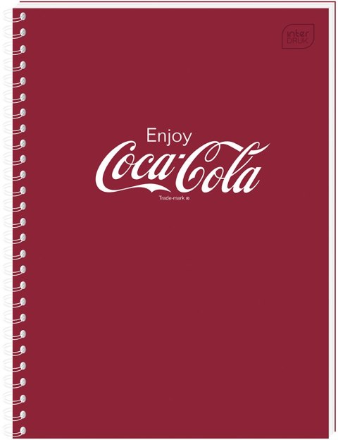 Kołozeszyt A6 80k kratka Soft Touch COCA COLA INTERDRUK Kołozeszyt A6 80k kratka Soft Touch COCA COLA INTERDRUK