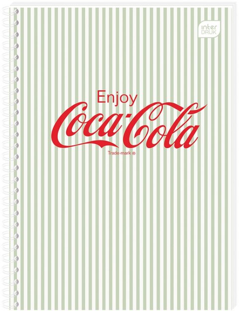 Kołozeszyt A6 80k kratka Soft Touch COCA COLA INTERDRUK Kołozeszyt A6 80k kratka Soft Touch COCA COLA INTERDRUK