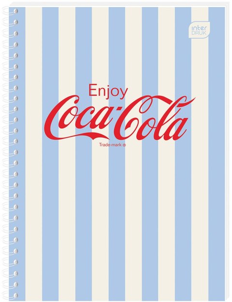 Kołozeszyt A6 80k kratka Soft Touch COCA COLA INTERDRUK Kołozeszyt A6 80k kratka Soft Touch COCA COLA INTERDRUK