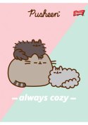 Zeszyt szkolny A5 32 kartki w 3 linie kolorową laminowany PUSHEEN ST.MAJEWSKI