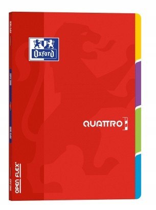 Zeszyt A4 60k kratka 4 registry OPENFLEX QUATRO 400107013 OXFORD Zeszyt A4 60k kratka 4 registry OPENFLEX QUATRO 400107013 OXFORD