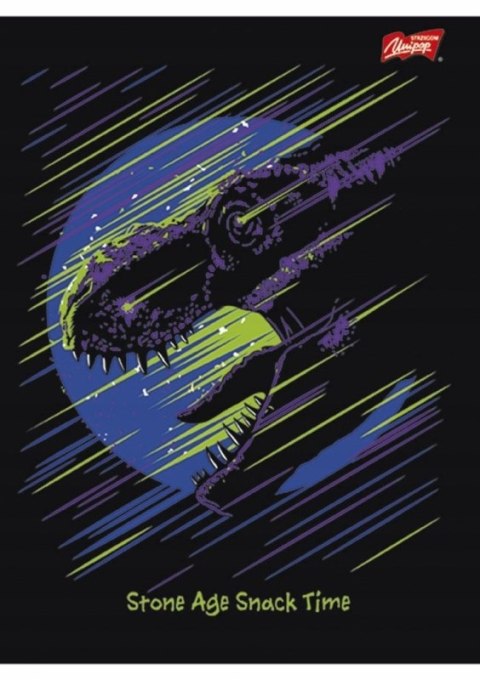 Zeszyt A5 32k linia podwójna dwukolorowa laminowany T-REX lakier wybiórczy UNIPAP Zeszyt A5 32k linia podwójna dwukolorowa laminowany T-REX lakier wybiórczy UNIPAP
