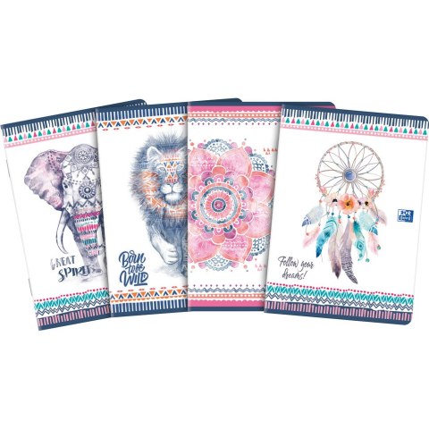 Zeszyt A5 60k 90g. kratka BOHO 400114800 OXFORD Zeszyt A5 60k 90g. kratka BOHO 400114800 OXFORD