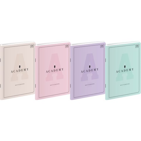 Zeszyt A5 60k. Kratka M 90g ACADEMY PASTEL Zeszyt A5 60k. Kratka M 90g ACADEMY PASTEL
