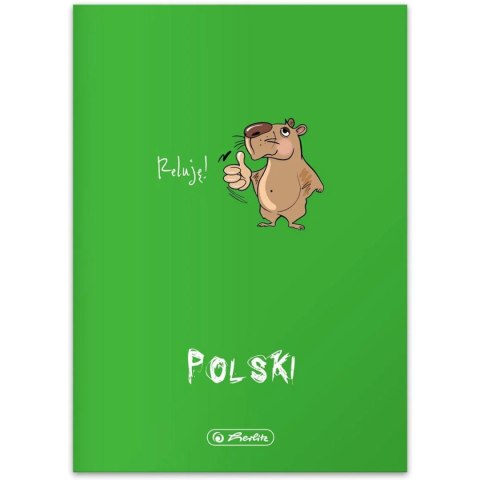 Zeszyt szkolny A5 60 kartek w linie 70g JĘZYK POLSKI 9500004 HERLITZ Zeszyt szkolny A5 60 kartek w linie 70g JĘZYK POLSKI 9500004 HERLITZ