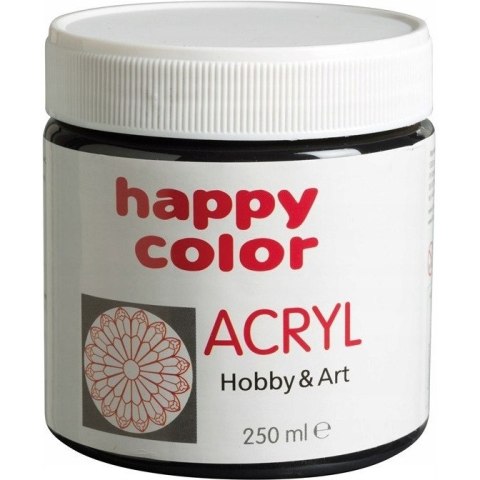 Farba akrylowa 250ml czarny HA 7370 0250-9 Happy Color Farba akrylowa 250ml czarny HA 7370 0250-9 Happy Color