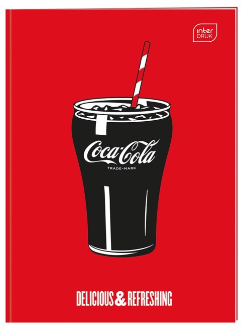 Zeszyt A4 32k 3-linia kolorowa 70g Mat+UV COCA COLA INTERDRUK Zeszyt A4 32k 3-linia kolorowa 70g Mat+UV COCA COLA INTERDRUK