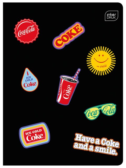 Zeszyt A5 32k 3-linia kolorowa 70g Mat+UV COCA COLA INTERDRUK Zeszyt A5 32k 3-linia kolorowa 70g Mat+UV COCA COLA INTERDRUK