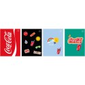 Zeszyt do słowek A6 32k Mat+UV COCA COLA INTERDRUK