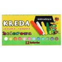 Kreda kolorowa kwadratowa 12szt. B8 MAR BOR
