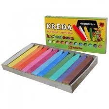 Kreda kolorowa kwadratowa 12szt. B8 MAR BOR Kreda kolorowa kwadratowa 12szt. B8 MAR BOR