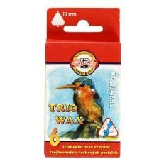 Kredki TRIO WAX JUMBO akwarelowe 6 kolorów KOH-I-NOOR 8251/2 Kredki TRIO WAX JUMBO akwarelowe 6 kolorów KOH-I-NOOR 8251/2
