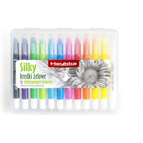 Kredki żelowe Silky 12szt. HEYKKA (610301) Kredki żelowe Silky 12szt. HEYKKA (610301)