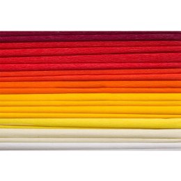 Bibuła 25x200cm mix kolory ciepłe (10szt) 8kol2521-MIX2 HAPPY COLOR