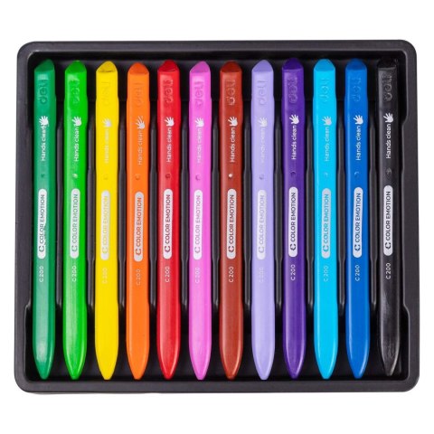 Kredki plastikowe trójkątne COLOR EMOTION 12 kolorów EC20000 DELI Kredki plastikowe trójkątne COLOR EMOTION 12 kolorów EC20000 DELI