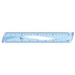 Linijka 20cm NIEBIESKA BL012-B TETIS