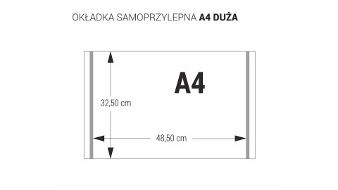 Okładka samoprzylepna A4 - 325 duża (5 szt.) OZ5-54 BIURFOL Okładka samoprzylepna A4 - 325 duża (5 szt.) OZ5-54 BIURFOL