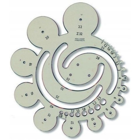 Szablon kołowy zewnętrzny Z-32 749002 KOH-I-NOOR