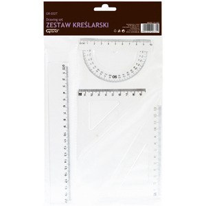 Zestaw geometryczny GR-032T transparent 130-1602 GRAND Zestaw geometryczny GR-032T transparent 130-1602 GRAND