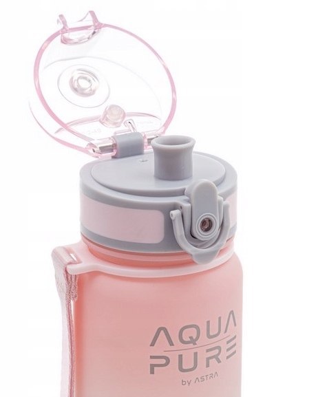 Bidon AQUA PURE pink/grey 400ml 511023001 ASTRA Bidon AQUA PURE pink/grey 400ml 511023001 ASTRA