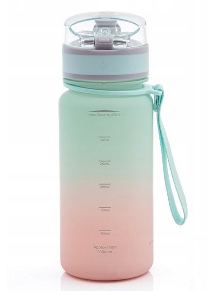 Bidon AQUA PURE pink/mint 400ml 511023002 ASTRA Bidon AQUA PURE pink/mint 400ml 511023002 ASTRA