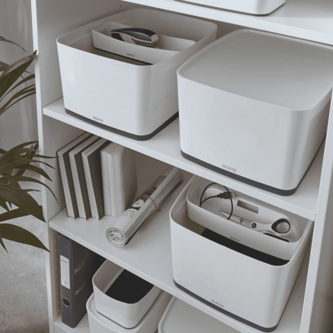 MyBox duży z pokrywką, biało-czarny LEITZ 52161095 MyBox duży z pokrywką, biało-czarny LEITZ 52161095