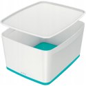 MyBox duży z pokrywką, biało-turkusowy LEITZ 52161051