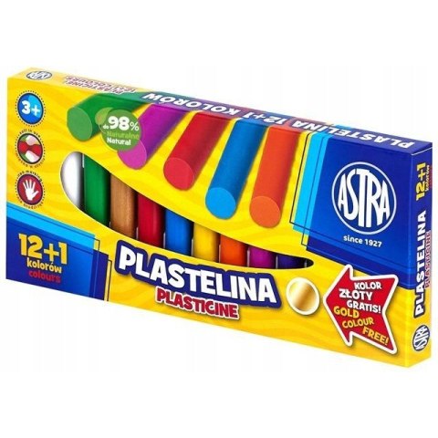 Plastelina szkolna dla dzieci zestaw 13 kolorów 303115007 ASTRA Plastelina szkolna dla dzieci zestaw 13 kolorów 303115007 ASTRA