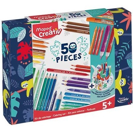 Zestaw artystyczny do malowania 50 elementów 907037 CREATIV MAPED Zestaw artystyczny do malowania 50 elementów 907037 CREATIV MAPED