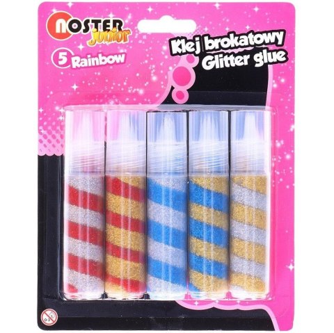 Klej brokatowy 20ml a'5 RAINBOW NOSTER Klej brokatowy 20ml a'5 RAINBOW NOSTER